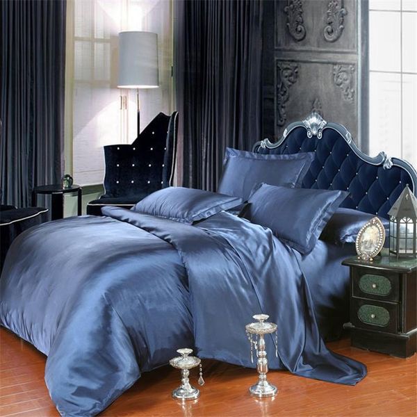 

bedding sets summer cool imitated silk set home textile ab side bed linen soild bedclothes soft silky twin &king