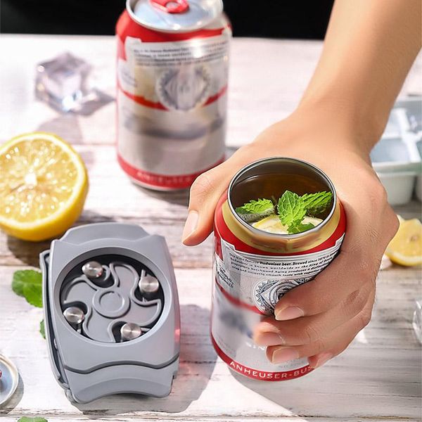 

перейти качели универсальный topless can opener ez-напиток открывалка бутылки пива открывалка ручной может кухня инструмент beer bar аксессу, Silver