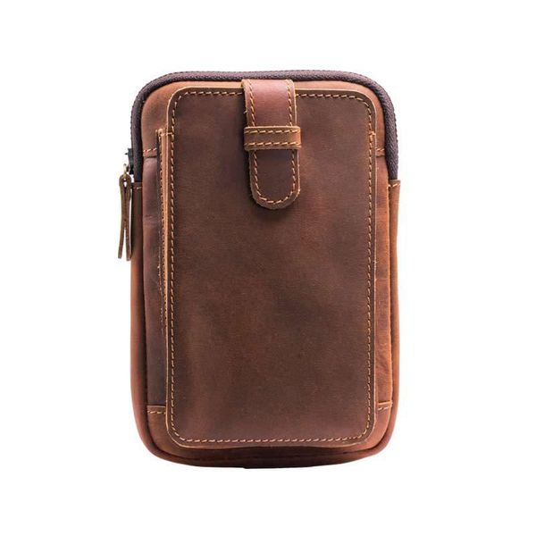 

first layer cowhide men's belt bag leather wear waist bags