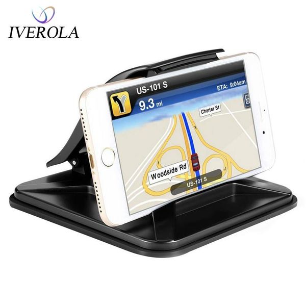 

универсальная приборная панель автомобильный держатель телефона для iphone xiaomi регулируемый держатель крепления для телефона в автомобиль