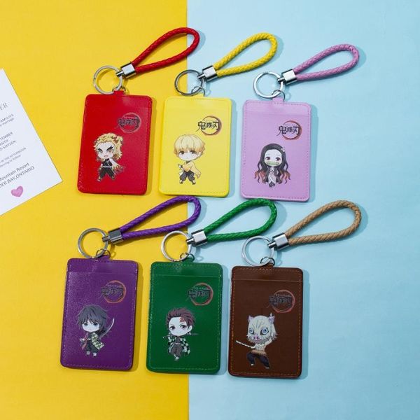 

popular anime demon slayer kimetsu no yaiba keychain blade of ghost cute keyring kamado tanjirou kamado nezuko acrylic keychains, Silver