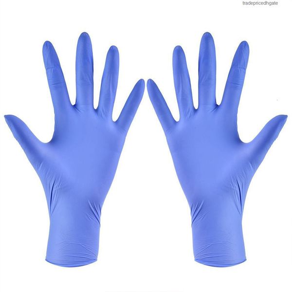 

100pcs tattoo safe rubber disposable latex nitrile hairdressing laboratory nail art anti-static mechanic gloves