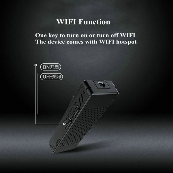 FreeShipping Mini WiFi Camera HD 1080P Sensore Night Vision Camcorder Motion DVR Micro Camera Sport DV Video Wireless Piccola fotocamera Clip cam