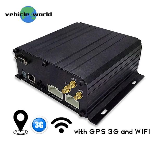 

3g wifi gps g-sensor black box vehicle car mobile dvr 6ch, Black;white