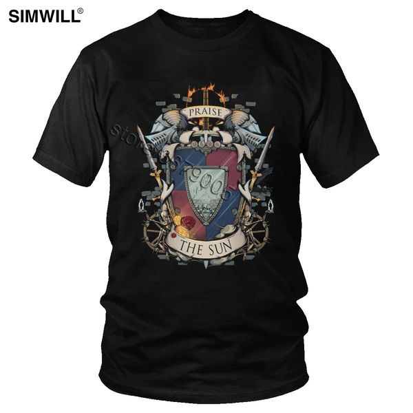 

men's vintage praise the sun dark souls crest coat of arms knight solaire video game tee gift sport hooded sweatshirt hoodie men t shir