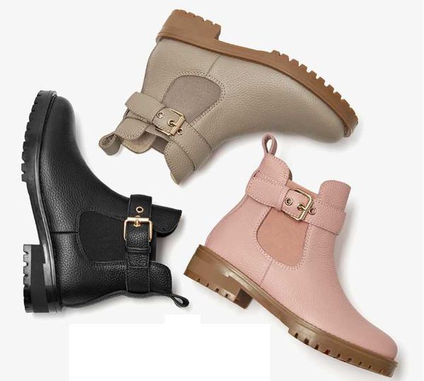 

boots 2021 winter women ankle leather casual shoes genuine -selling style, Black
