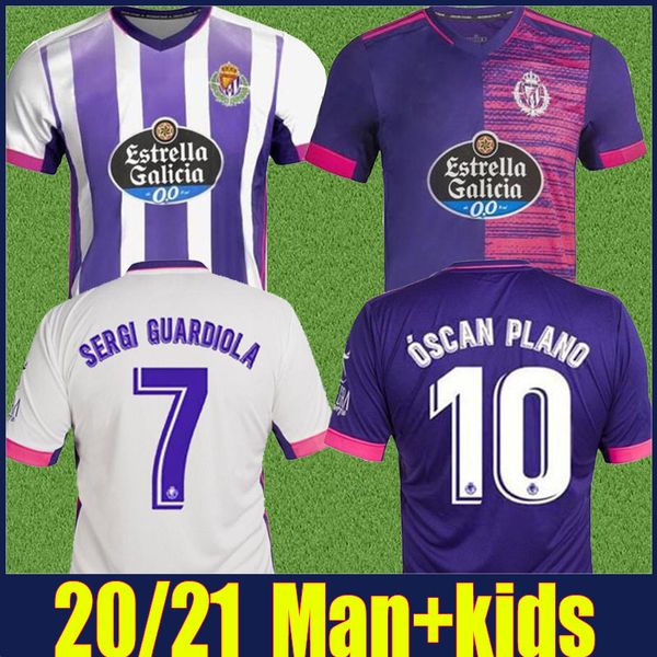 

2020 real valladolid jersey man kids kit sergi guardiola weissman football jersey r.alcaraz oscar plano uniform camiseta de vallado 20/21, Black;yellow
