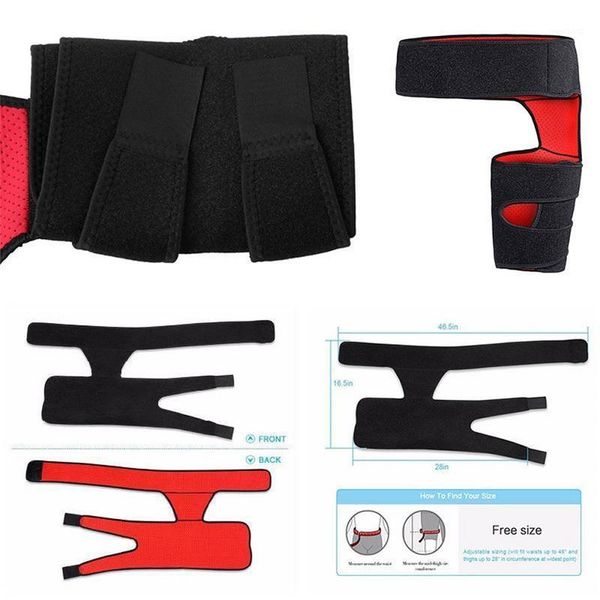 

waist support sport protector hip breathable brace groin sciatica nerve pain relief strain arthritis brace1, Black;gray