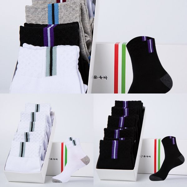 

fuupf autumn and rpkcp men's medium tube business sports cotton combed socks stockings cotton socks winter, Black