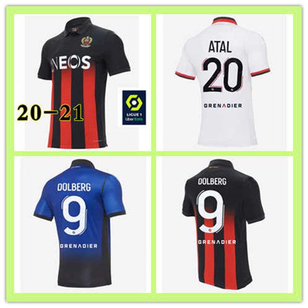 

размер s-xxl 2020 ogc nice dolberg трикотажные изделия футбола 2020 2021 майо-де-футовые максимин lees-melou srarfi le bihan attal футбольны, Black;yellow