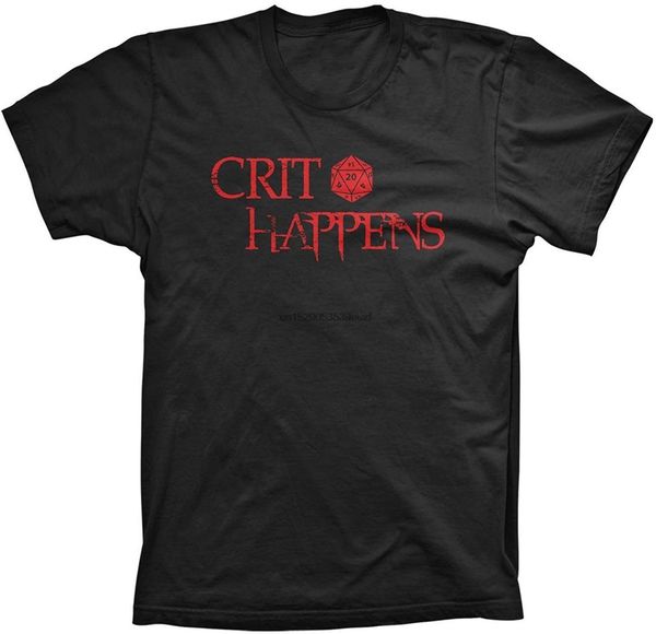 

crit happens funny critical hit graphic video game t shirt men women black plus size tee shirt sport hooded sweatshirt hoodie