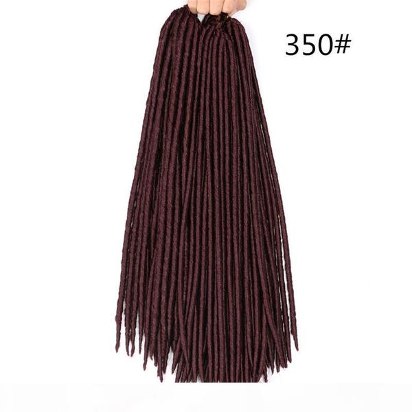 

shanghair 18 inch 100g pack faux locs crochet hair synthetic braiding hair extension afro hairstyles soft faux locs burgundy, Black