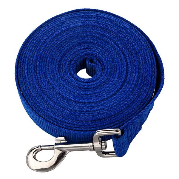 

blue 20ft long dog puppy pet puppy training obedience lead leash