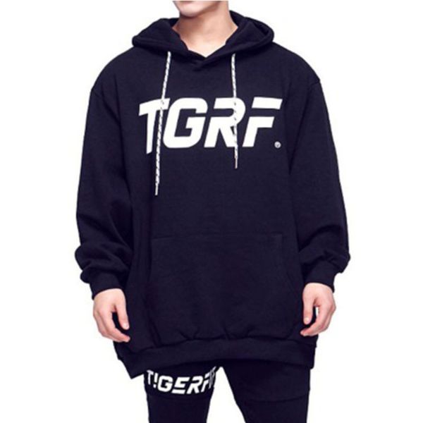 

sweater new korean loose ins hooded men's brand sportswear hip hop fashion pullover coat, Gray