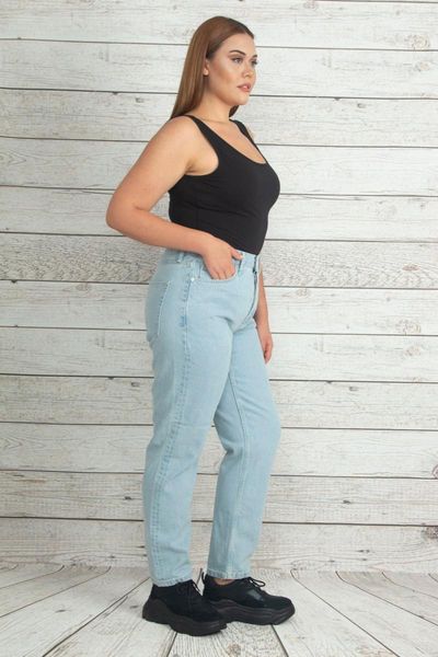 

sans textile women blue wash effect 5 pockets jeans pants 65 n199571, Black;white