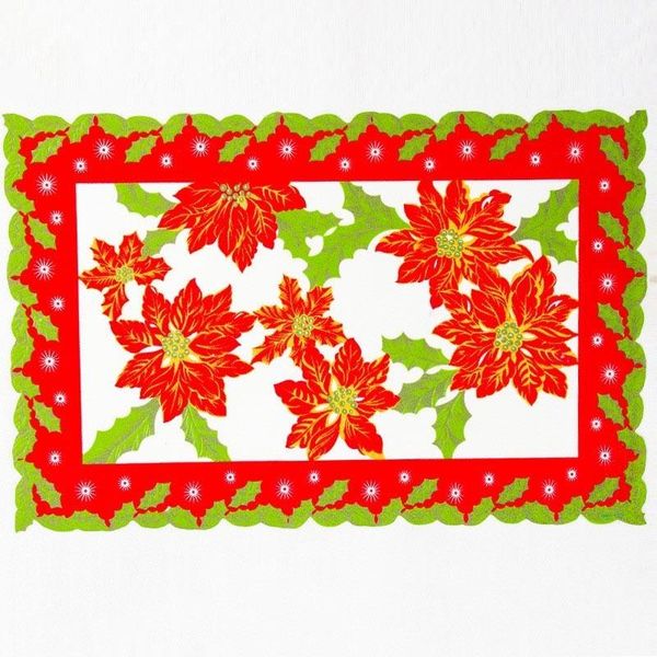 

1pcs 1842cm santa claus christmas polyester dinner placemat new year home decor xmas gift party table mat decoration 62333 h wmtucs