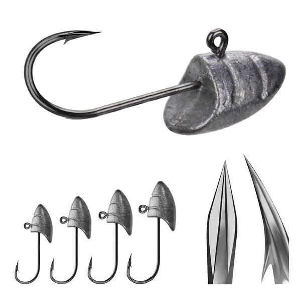 

5шт / серия рыбалка мягкие worm крючки high carbon steel winter ice крючки приманка softjerk крючки 1 # -5 / 0 рыболовные снасти jllcbe xjfs