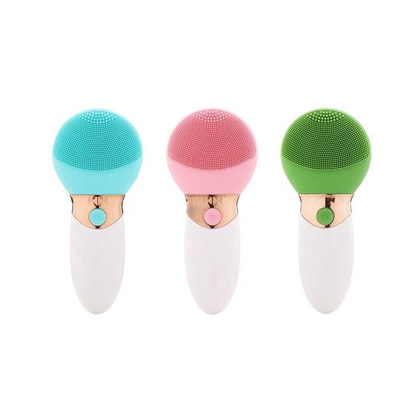 

новые силиконовые лица уборщик установить ультразвуковой массажер для лица кисть инструмент водонепроницаемый face очиститель красоты машина