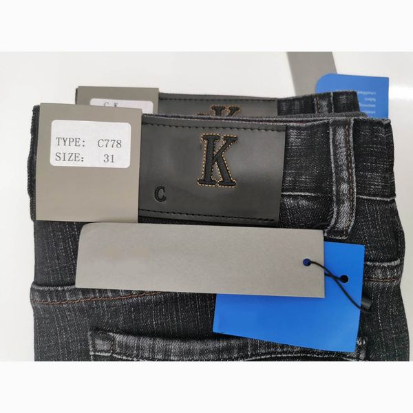 

2020 new mens solid color jeans mens high end streetwear pants european american style men's jeans casual men straight jean, Blue