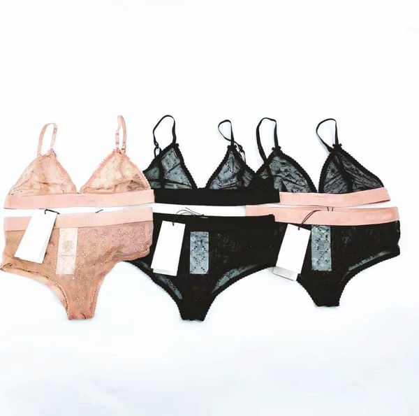 

diamond women bikinis sets home textile classic letter jacquard lady lace bra birthday gift for girls lingeries set