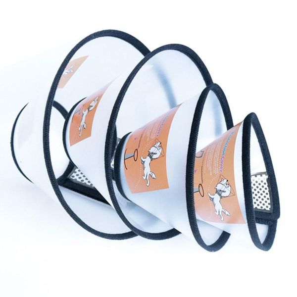 

dog collars & leashes pet health elizabethan collar for dogs cats pets recovery anti-bite wound-recovery soft translucent neck 15-40cm