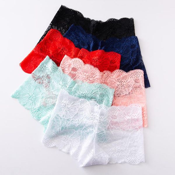 

women's panties 6pcs women lace soft breathable briefs underwear transparent ladies tempting low-rise intimates underpants lingerie, Black;pink