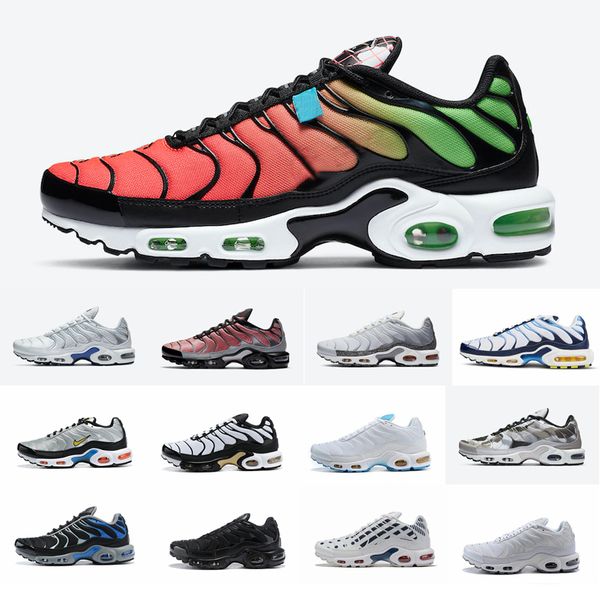 

new tn plus worldwide se 2020 running shoes mens trainers sneakers euro tour triple black white des chaussures tns sports scarpe