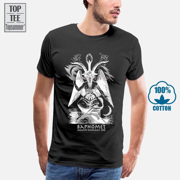 

бафомет 666 тенниска hail сатана злой дьявол люцифер t shirt мужская одежда мужская плюс размер top tee plus размер спорта толстовка с капюш