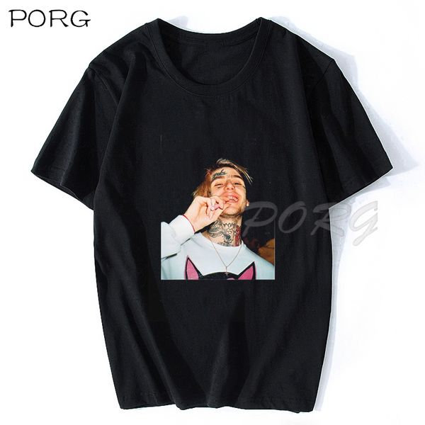 

завышение tshirt лил peep peep печать unsixe с короткого рукавом hip hop harajuku streetwear мужского спортивный толстовка с капюшоном hoodi