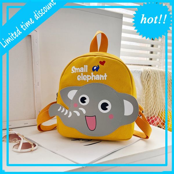 

children's bag 1-3-5 years old boy canvas backpack cartoon cute girl baby kindergarten schoolbag