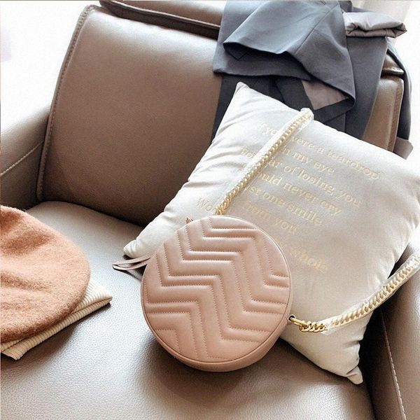 

mini round marmont chains shoulder bag womens leather letter crossbody designer circular bags brand tote purse wallets double g [with dust b