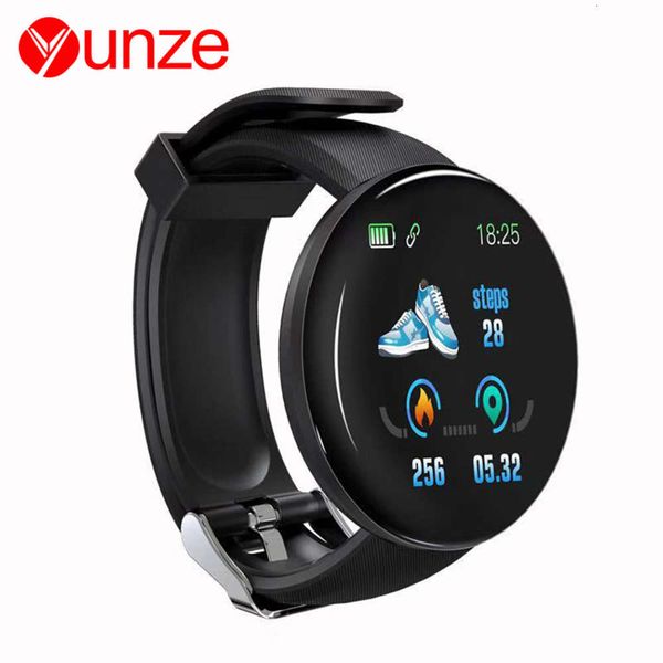 

new product d18 round color screen intelligent movement step information sleep monitoring heart rate braceletbgt