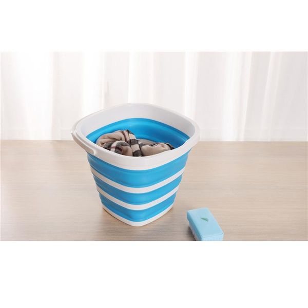 

sile bucket for fishing promotion folding bucket car wash outdoor fishing supplies square 10l bathroom kitchen cam bbymqt