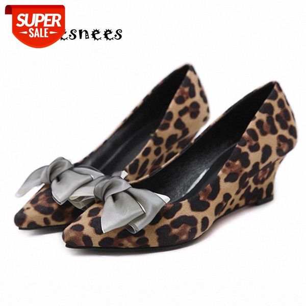 

wedge women pumps shoes spring autumn platform flock high heels 5-8cm female shoes slip on leopard party wedding singles #uj0n, Black