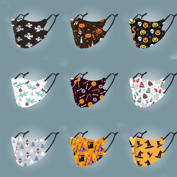 

fashion rhinestones face masks designer printed mask washable dustproof riding cycling men women outdoor sports personality mout#191, Black