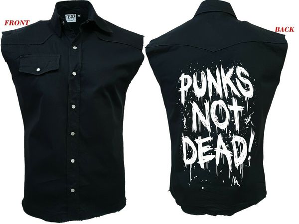 

punk is not dead worker punk music rock metal tribal work sleeveless hoodie designers t shirts sweatshirt
