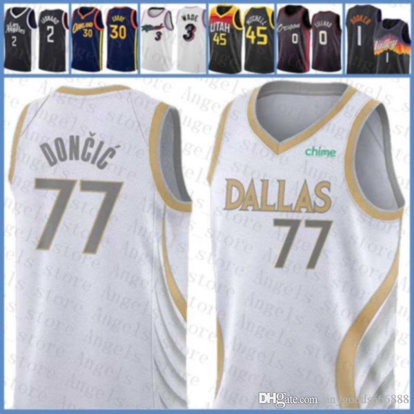 

2020 2021 новый баскетбол джерси лука даллас mavericks 77 doncic zion 1 williamson jayson 0 tatum donovan 45 mitchell, Black;red