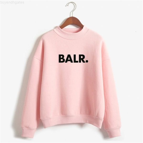 

ba.lrletterprintingaleautumnandwinternewhighcollarwomen'ssweatertop, Black