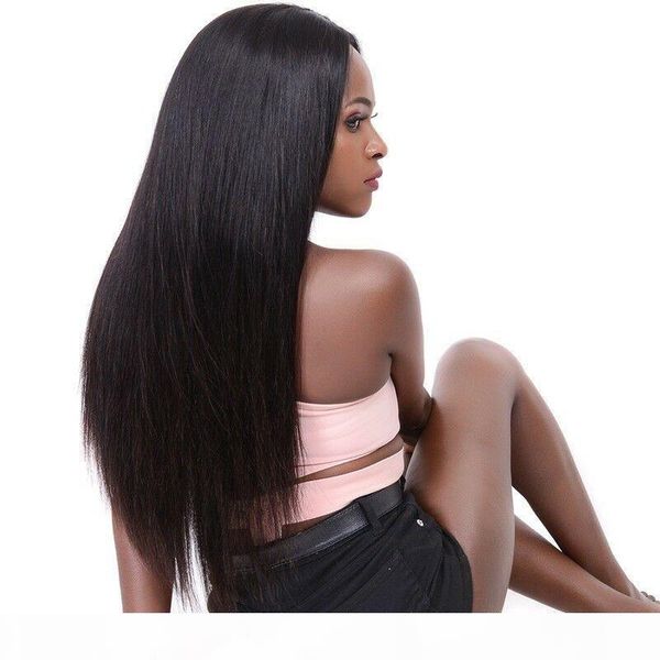 

silky straight lace front wig brazilian virgin human hair 360 full lace wigs for women natural color, Black;brown