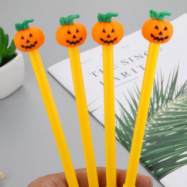 Neue Halloween-Kürbis-Gelstifte, 0,5 mm, Neuheit, Schreibwaren, Kawaii-Stift, niedlicher Schreibstift für Studenten