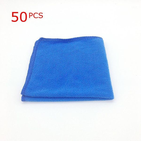 

50pcs home wash towel microfiber soft cleaning car care cloths wash towel duster 9.84'' x 9.84''inch microfiber1