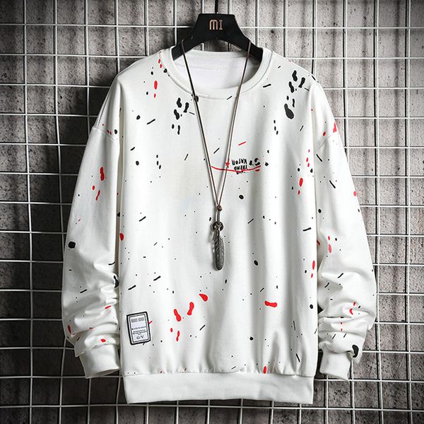 

crewneck harajuku sweatshirt men 2020 brand new print hoodie mens hip hop sweatshirts streetwear man oversized hoodies, Black