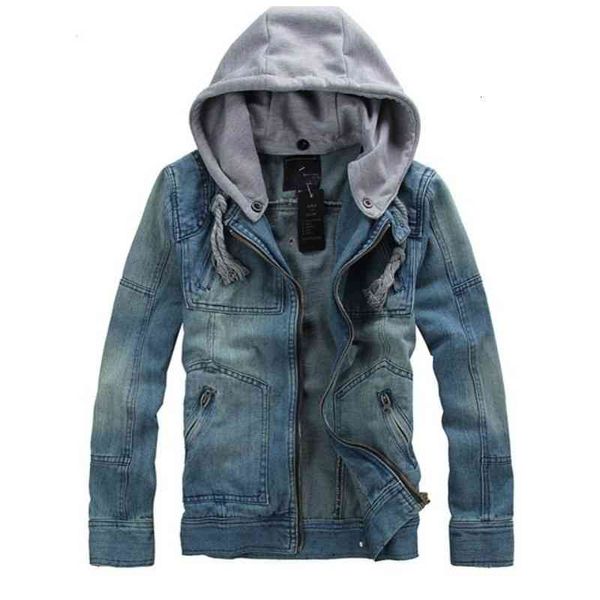 

men's jackets casual denim jacket men 2017 large size m -5xl slim retro motorcycle coat monochromatic hood gentlemen jeans abzu, Black;brown