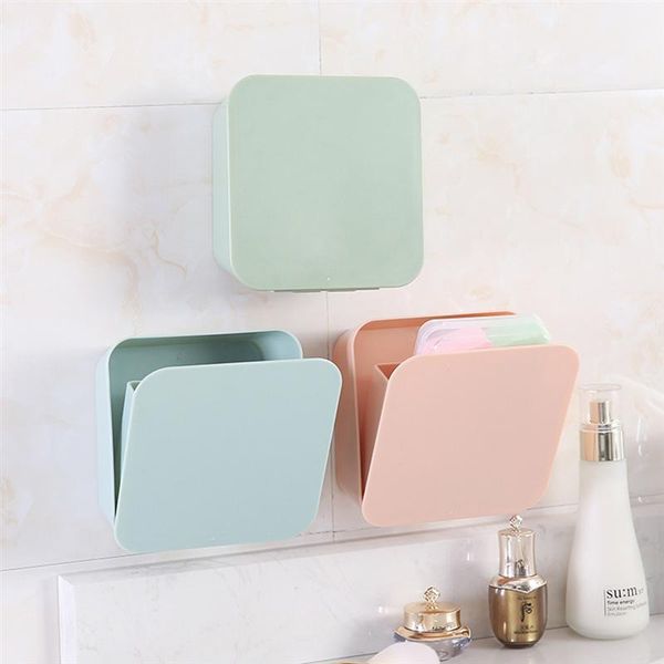 

storage paste container detachable wall storage box waterproof sundries brush holder for bathroom bedroom kitchen 19 x 13cm1
