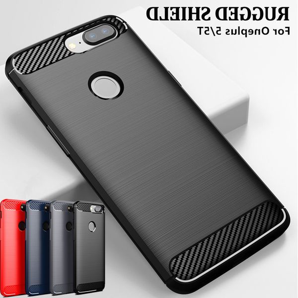 

whyes 5t ударопрочный монтажн углеродного волокна мягкий силиконовый протектор для oneplus 5 чехол обычная 6,01