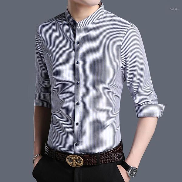

2020 new model brand men casual shirt for men long sleeve no pocket slim fit anti-wrinkle autumn shirts for mens shirt1, White;black