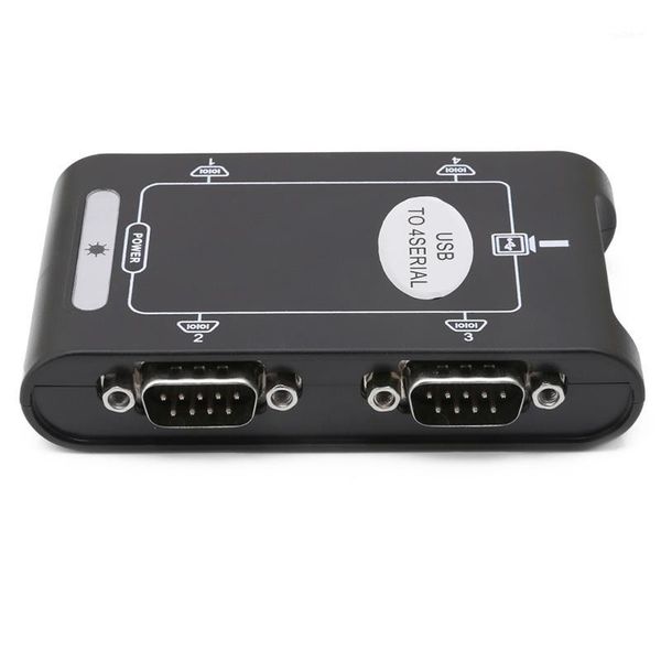 

computer cables & connectors 9pin rs232 usb 2.0 to 4 ports serial db9 com controller adapter hub1