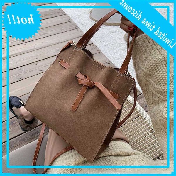 

2020 new suede leather handbags women shoulder crossbody fashion totes ladies messenger bags clutches female purses quck