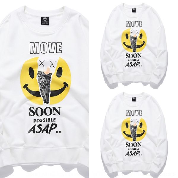 

8cicq myf wear guochao autumn winter round neck men's sweater loose ins men's sweater sweatercotton street wear dt5xh, Black