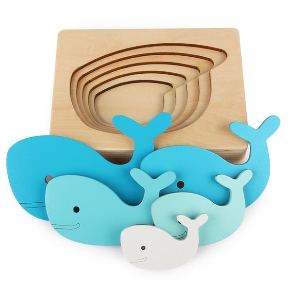 

puzzle kids wooden toys for children animal carton 3d puzzle multilayer jigsaw puzzles baby toys child early educational aids y200413